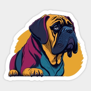 English Mastiff Portrait Sticker